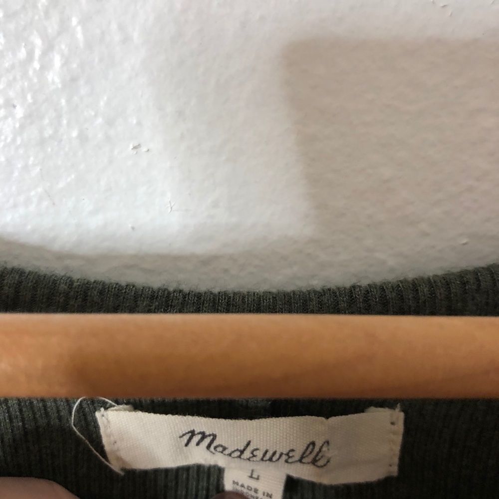 Madewell Ribbed Swingy Tee Dress Size Large - Picture 6 of 6
